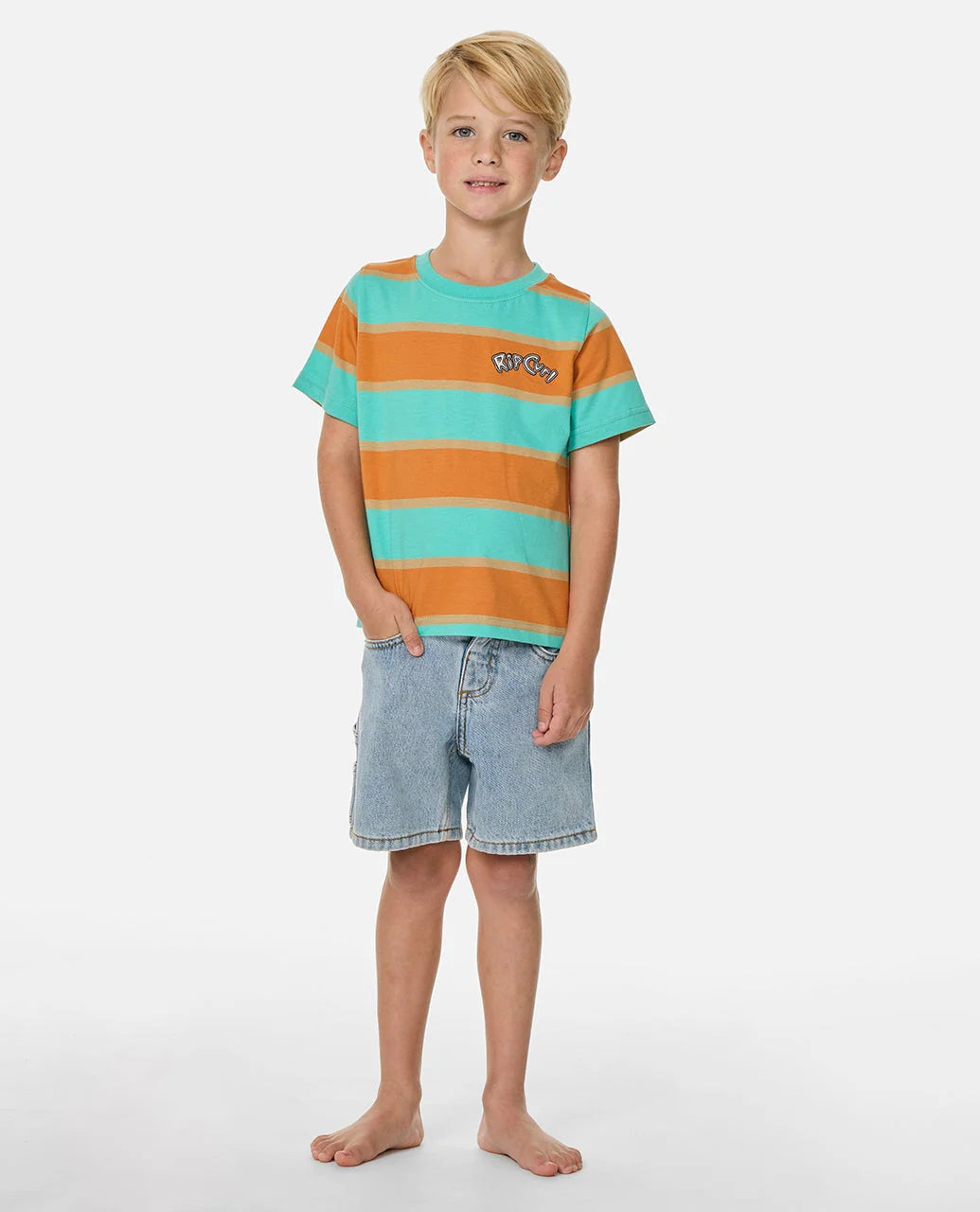 Rip Curl Ride The Wave Stripe Tee -Boy