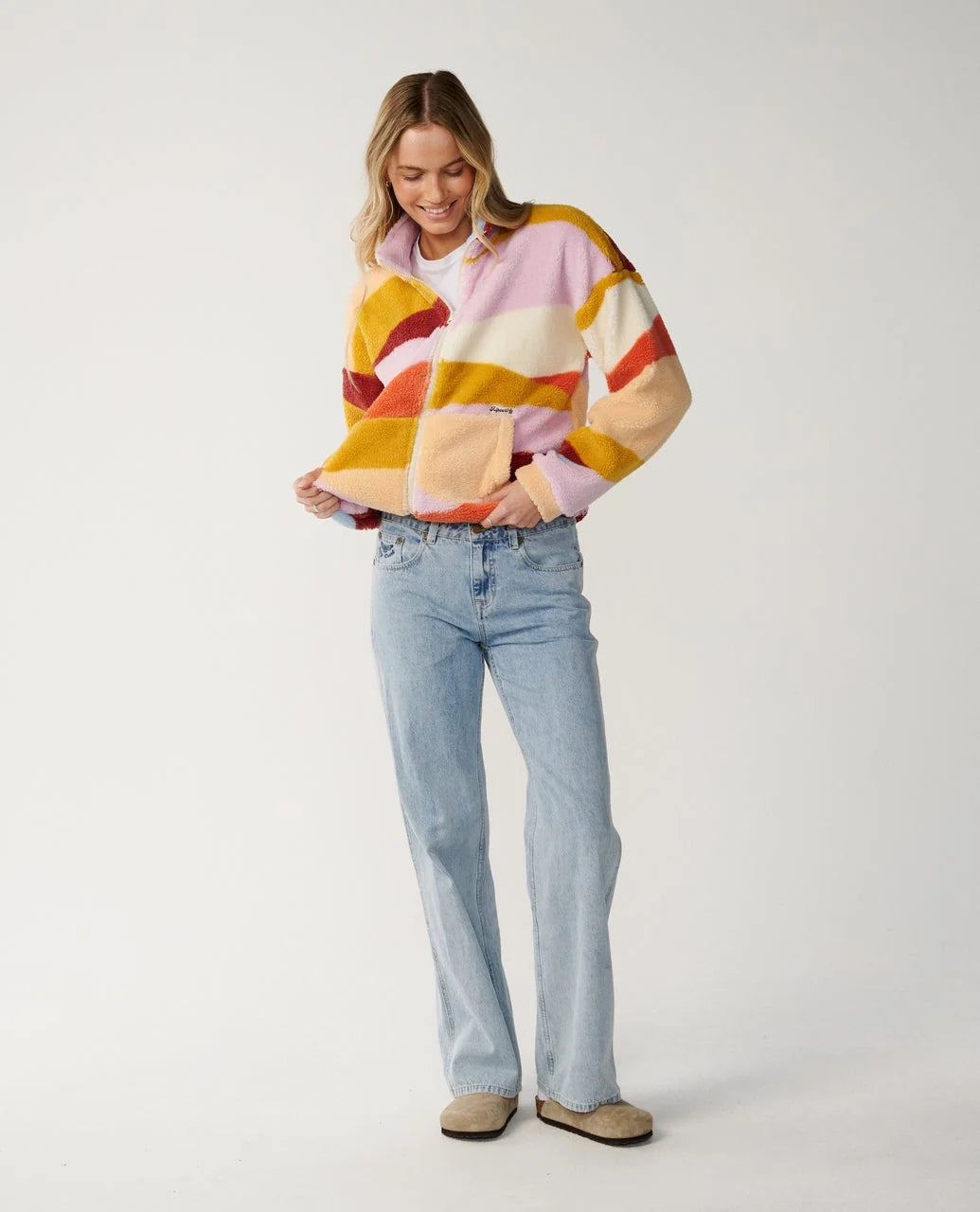 Rip Curl Retro Swell Zip Through Polar Fleece