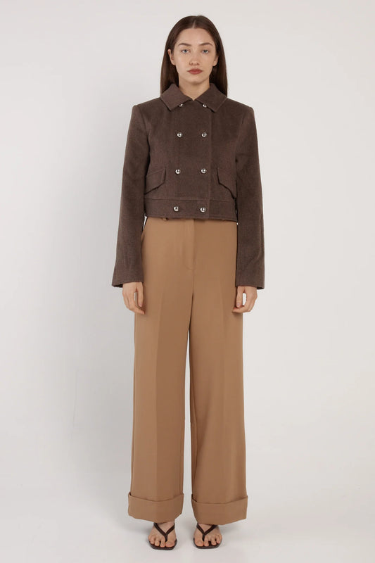 Fate + Becker Wool Blend Crop Jacket