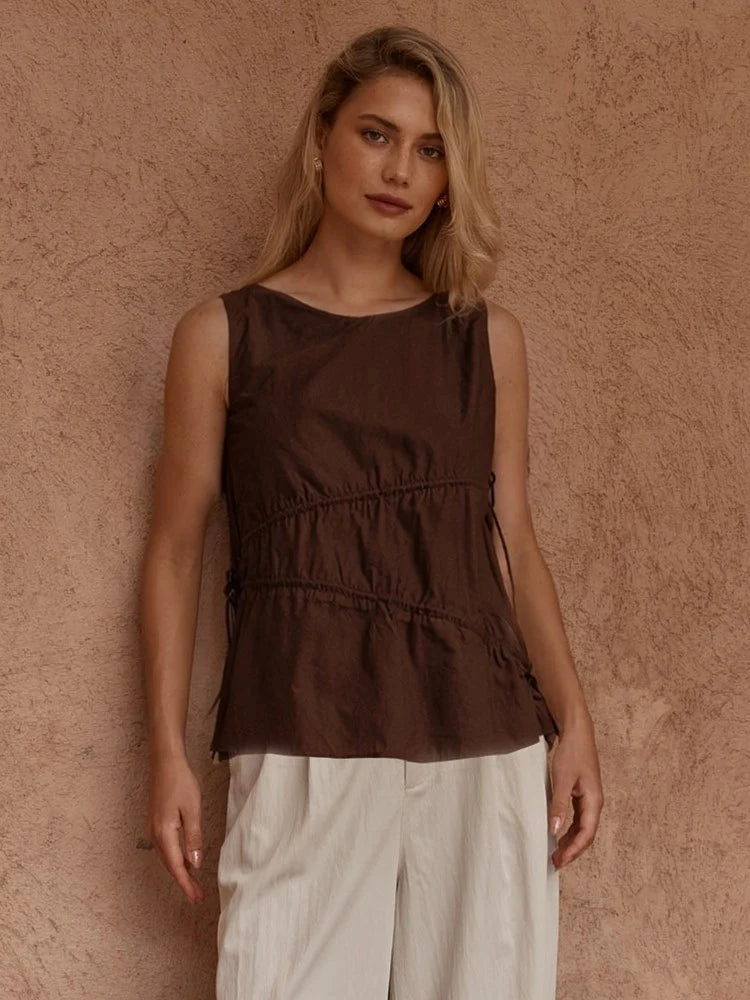 SASS Elin Gathered Top