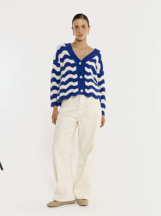 SASS Etta Wavy Stripe Cardi