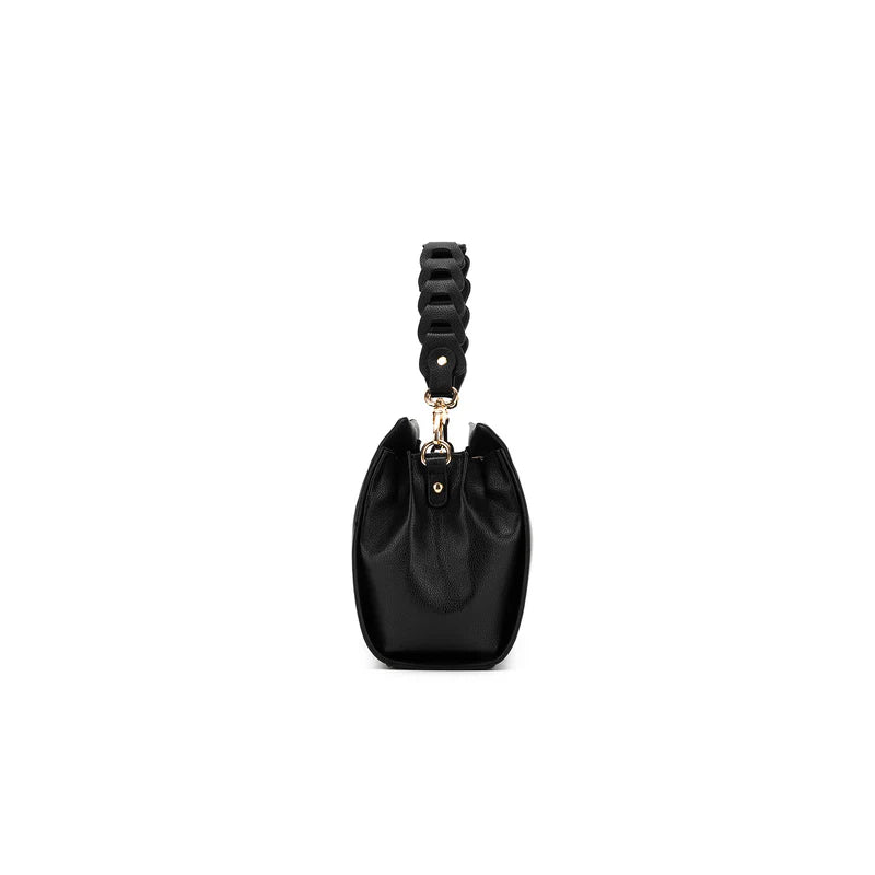 Black Caviar Lua Plait Handbag