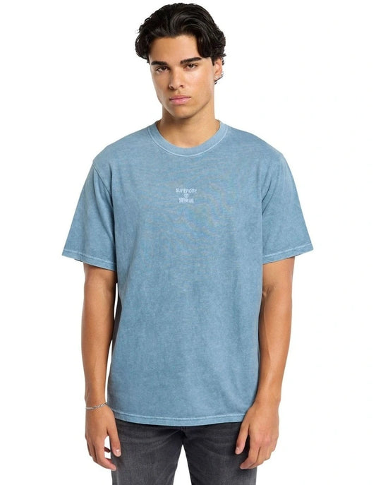 Superdry Code logo Garment Dye Loose Tee