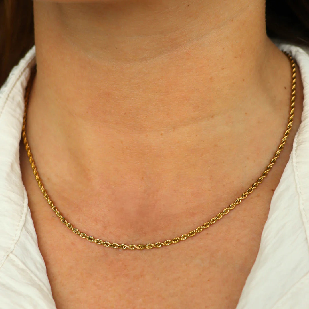 Fabuleux Steel Me Rope Fine Necklace