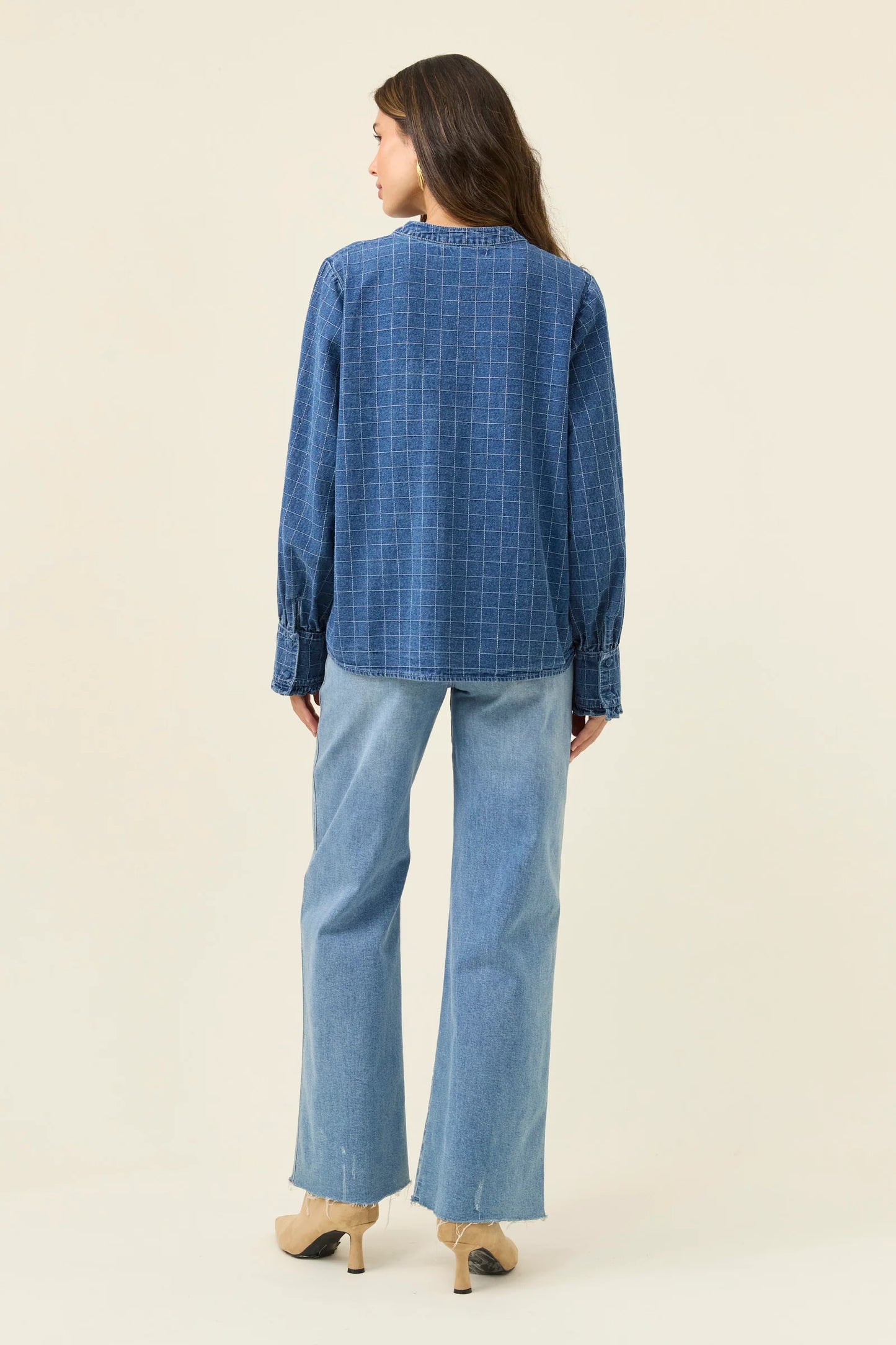 Isle Of Mine Sloane Denim Frill Shirt