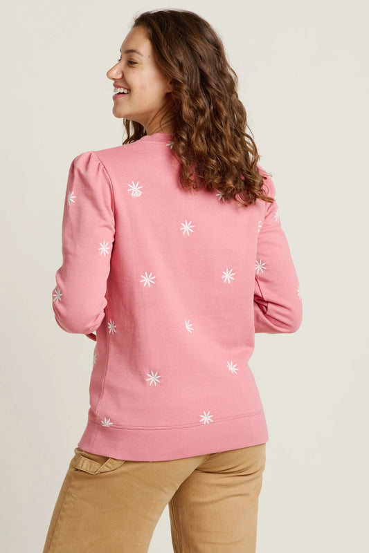 Brakeburn Floral Embroidered Crewneck Sweat