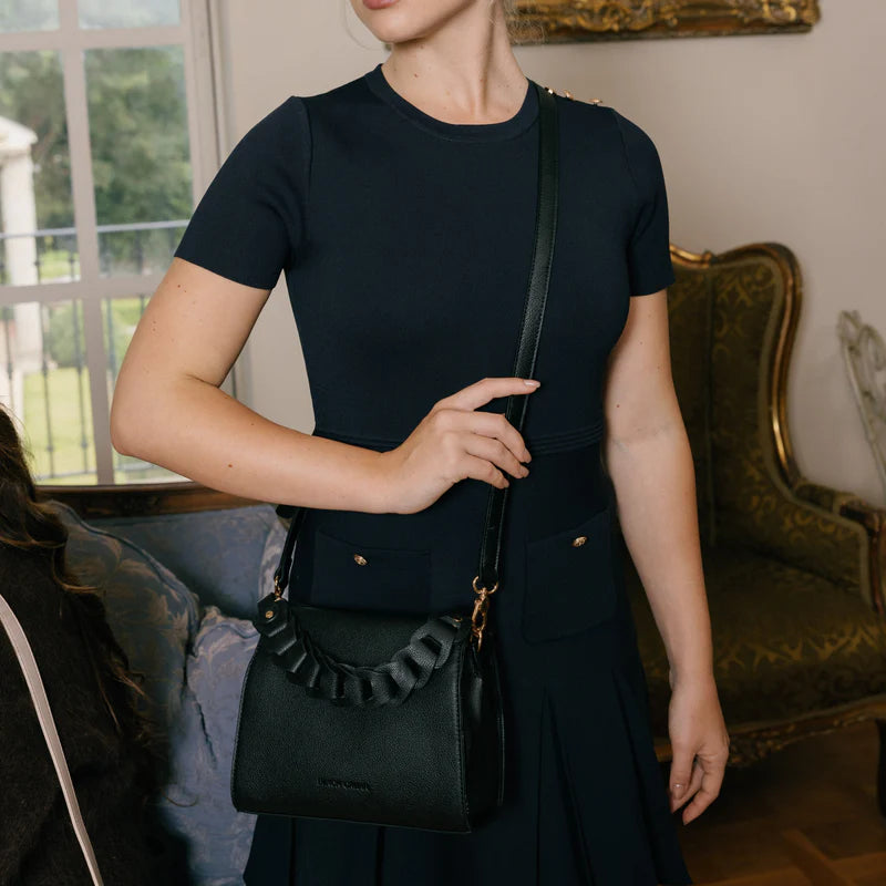 Black Caviar Lua Plait Handbag