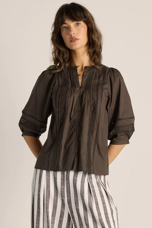 Fate + Becker Freya Trim Blouse