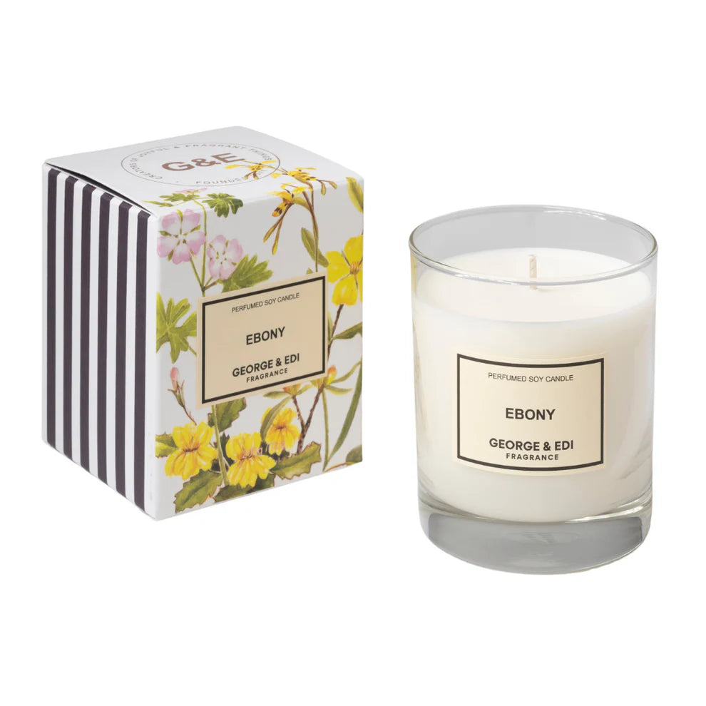 George & Edi Ebony Candle