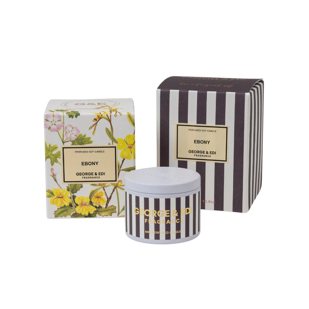 George & Edi Ebony Candle