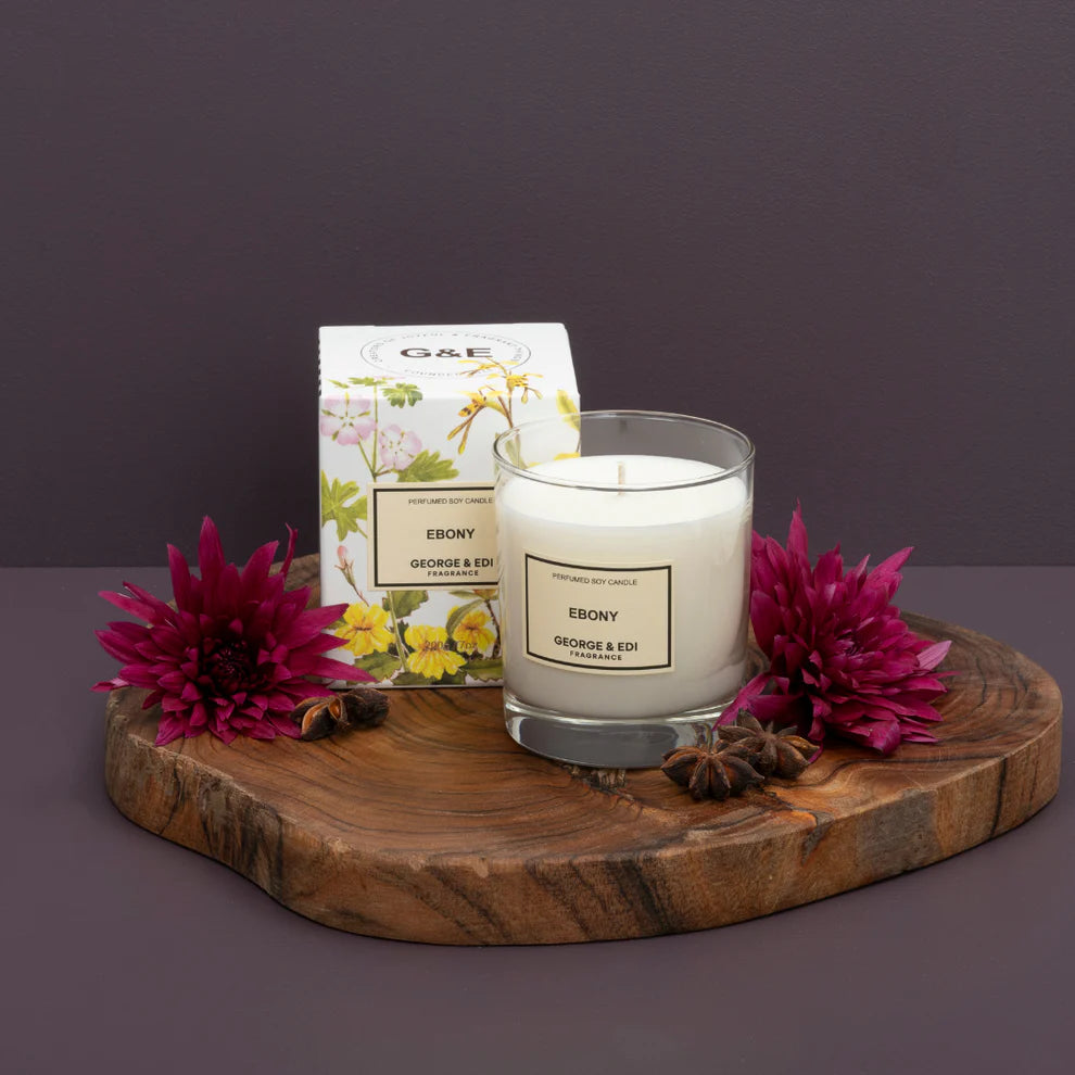George & Edi Ebony Candle