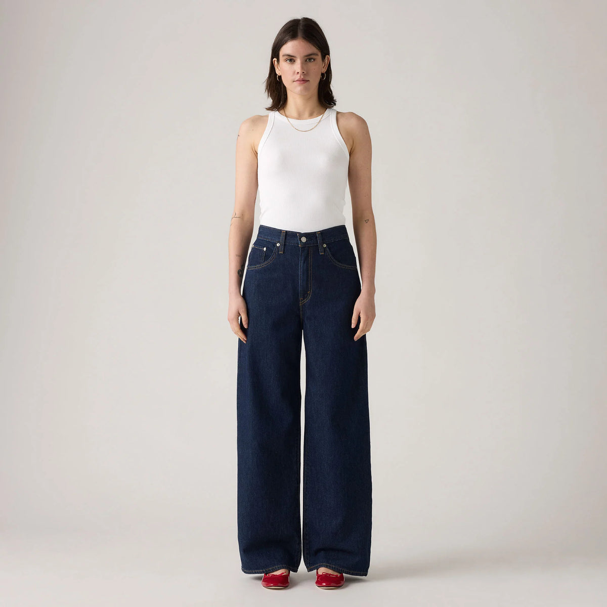 Levis Womens Cinch Baggy Jeans