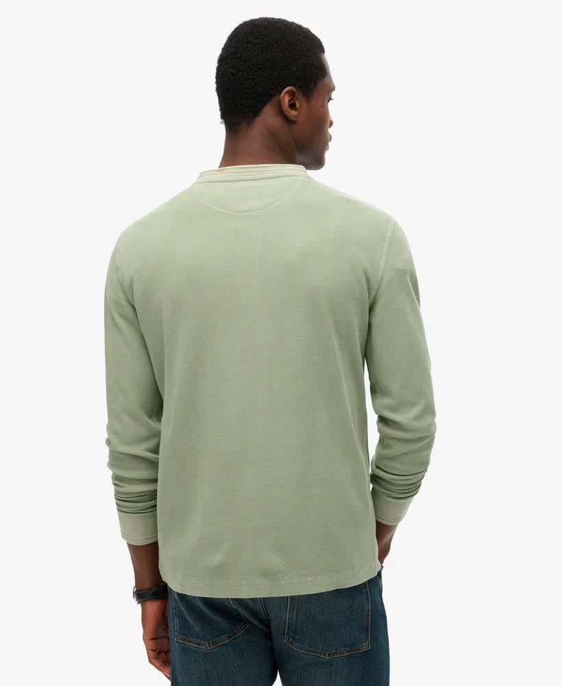 Superdry LW Textured Grandad Top