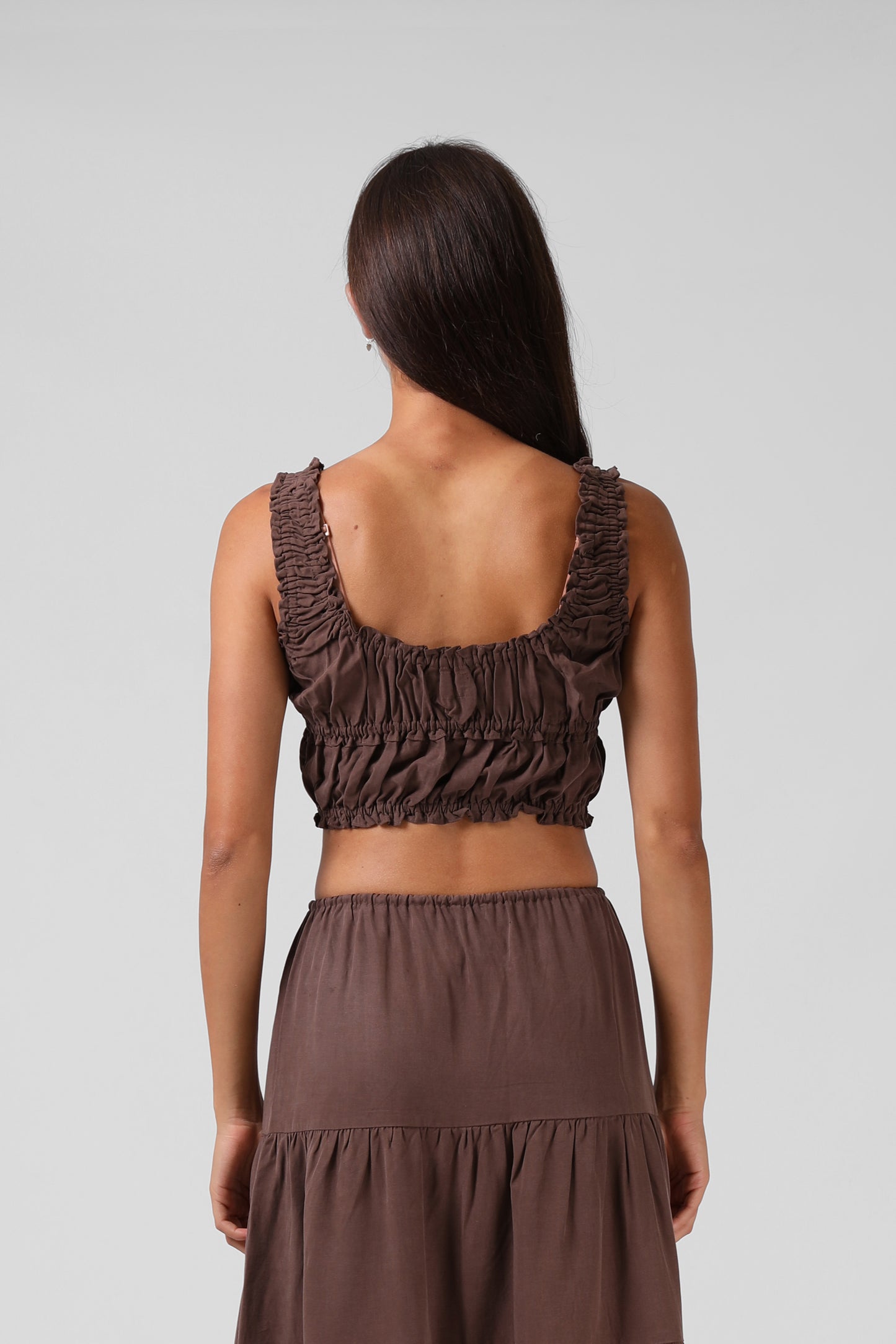 RPM Shirred Crop Top