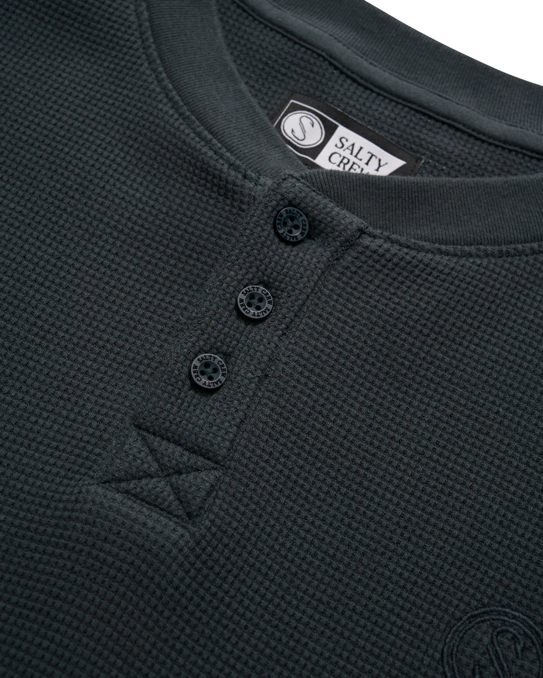 Salty Crew Cast Off Waffle LS Henley