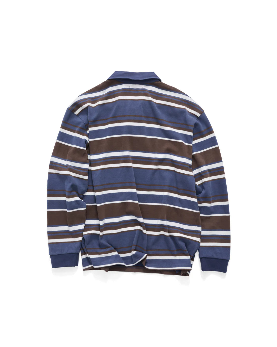 S-DOUBLE Peach Stripe Rugby Top