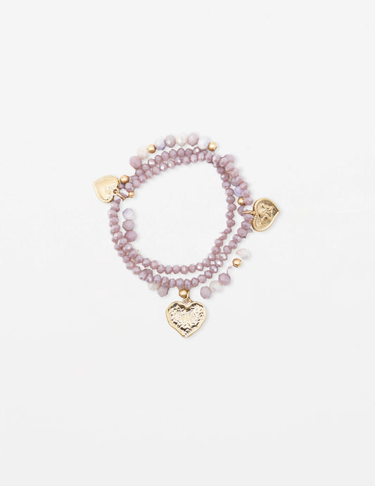 Stella & Gemma Heart Charm Bracelet