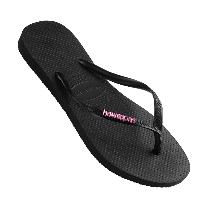 Havaianas Slim Metal Logo Crystal