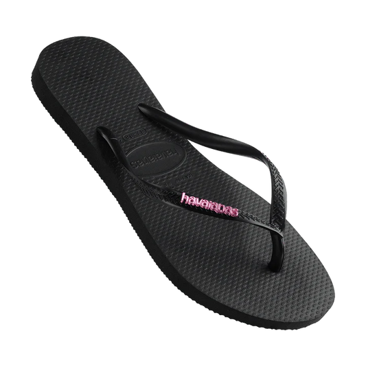 Havaianas Slim Metal Logo Crystal