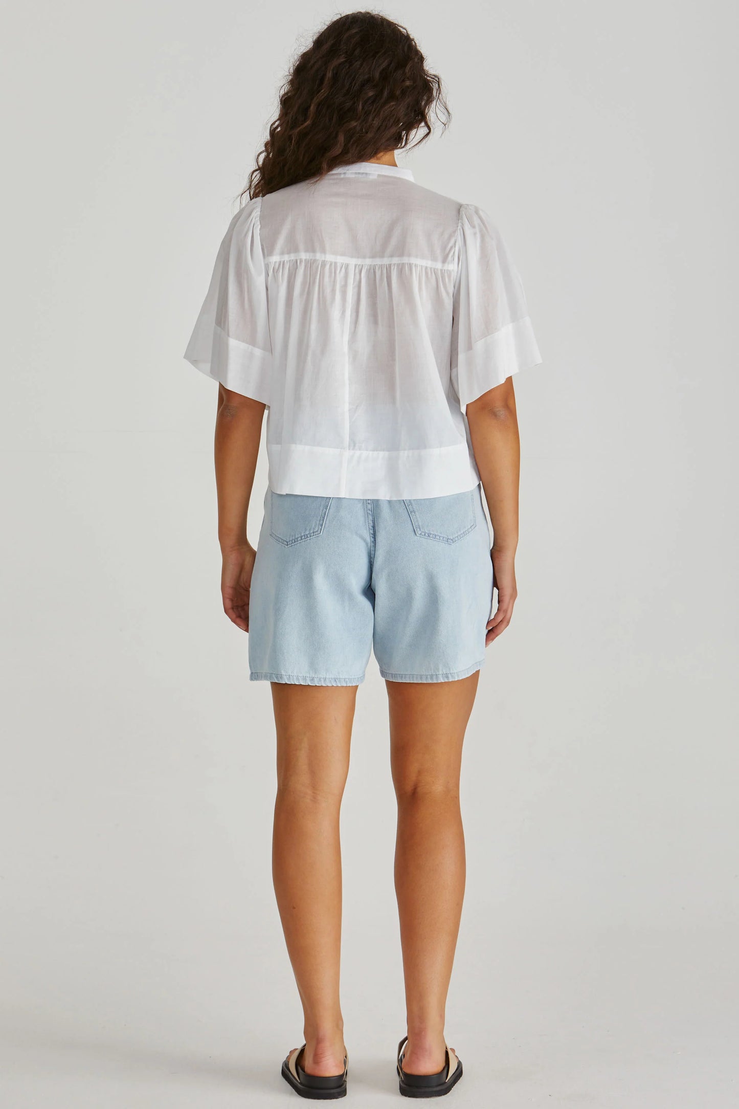 Sass Pammi Ruffle Yoke Blouse