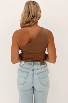 SASS Bec One Shoulder Top.