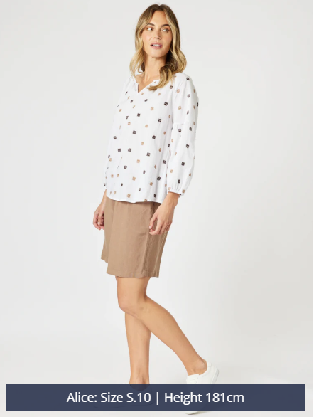Gordon Smith Rattan Emb Top