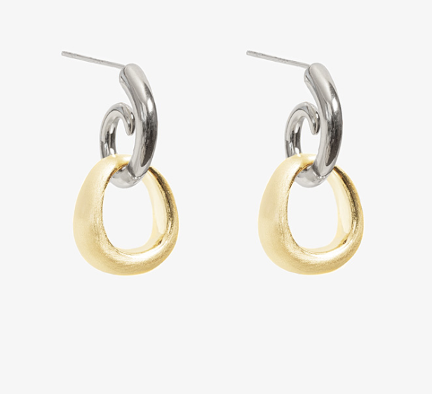 Antler Contrast Drop Earring
