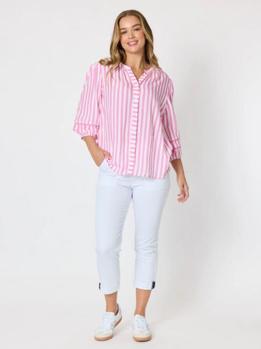 Threadz Montecito Stripe Top