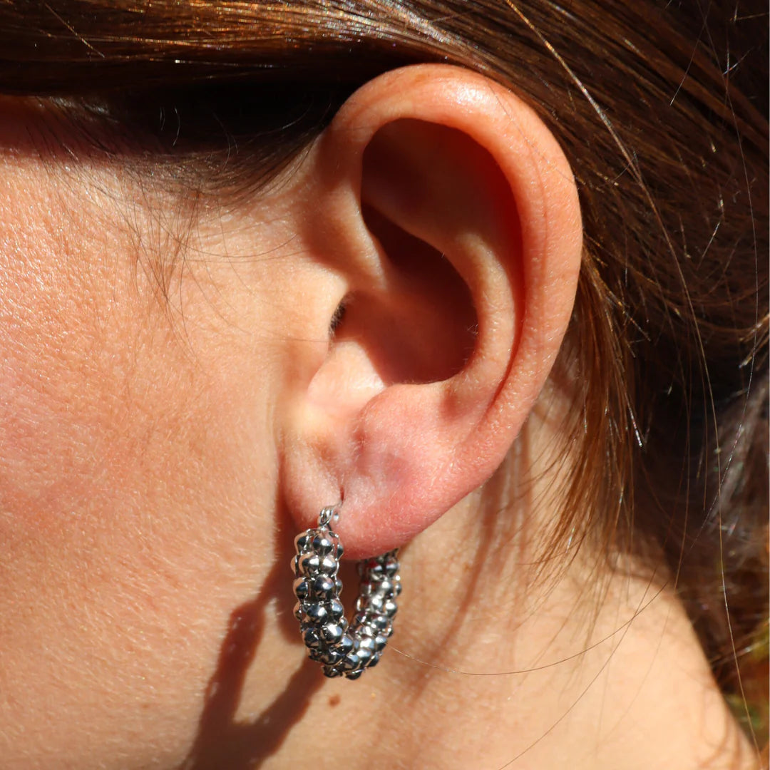 Fabuleux Steel Me Zoe Earrings