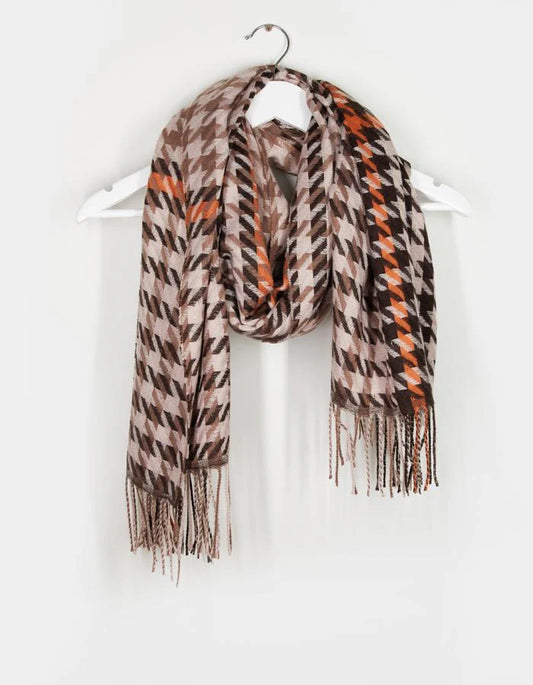 Stella & Gemma Scarf -Houndstooth