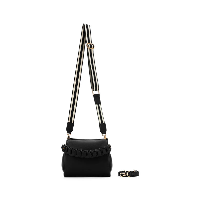 Black Caviar Lua Plait Handbag