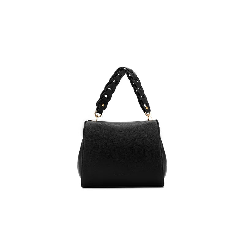 Black Caviar Lua Plait Handbag