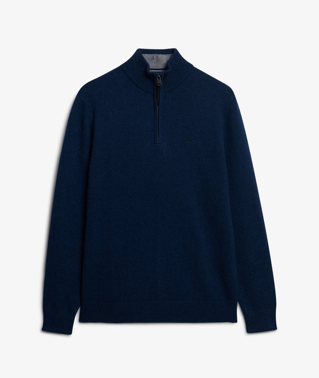 Superdry Wool Blend Half Zip Jumper