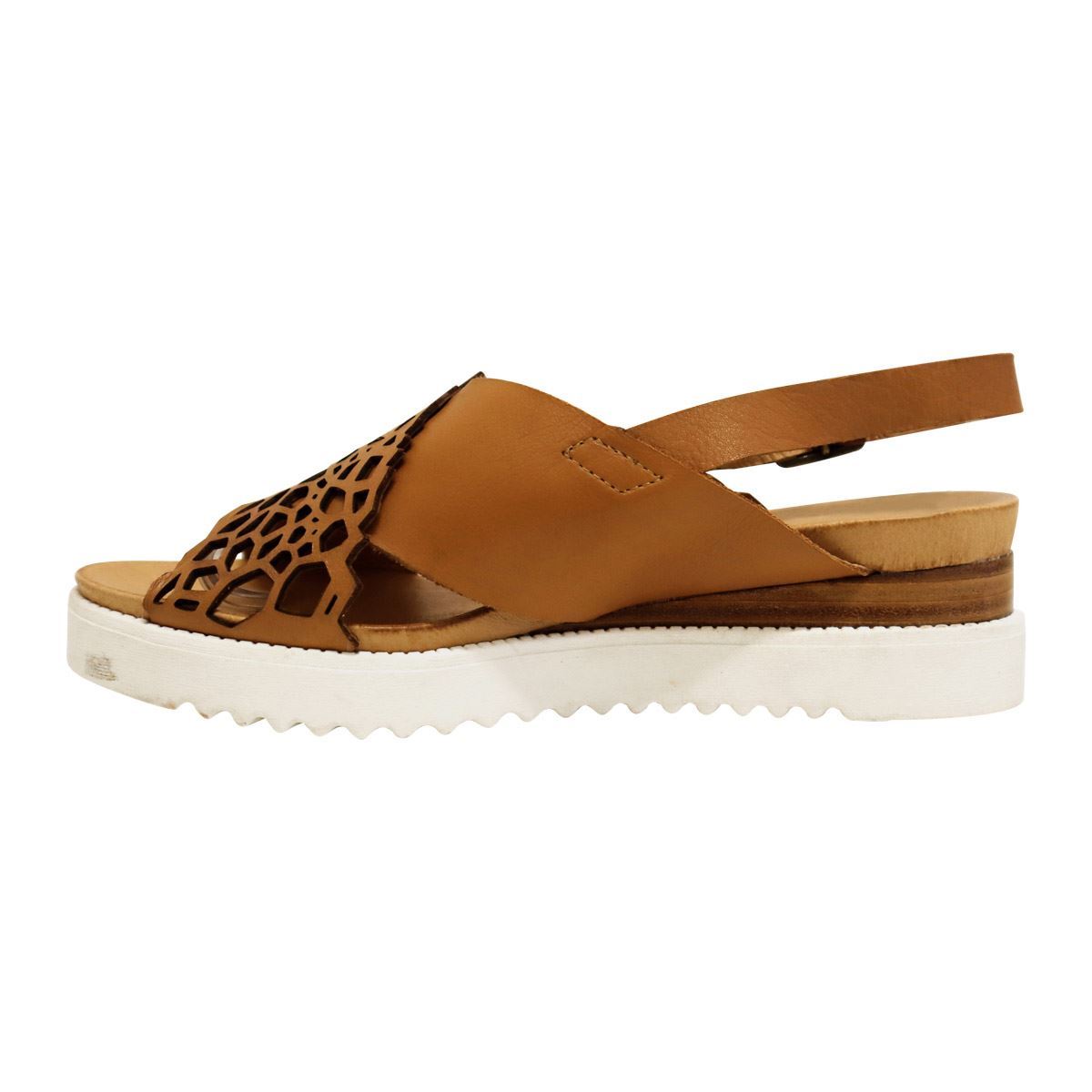 Django & Juliette Auston Dk Tan White Leather Sole