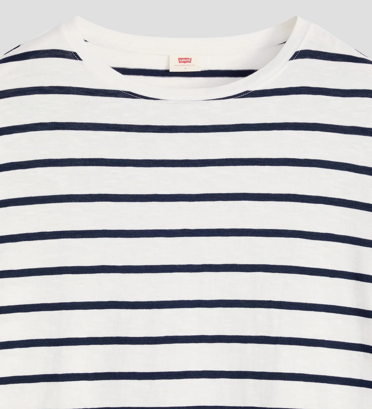 Levis Julie Slub Long Sleeve Saint Stripe Tee