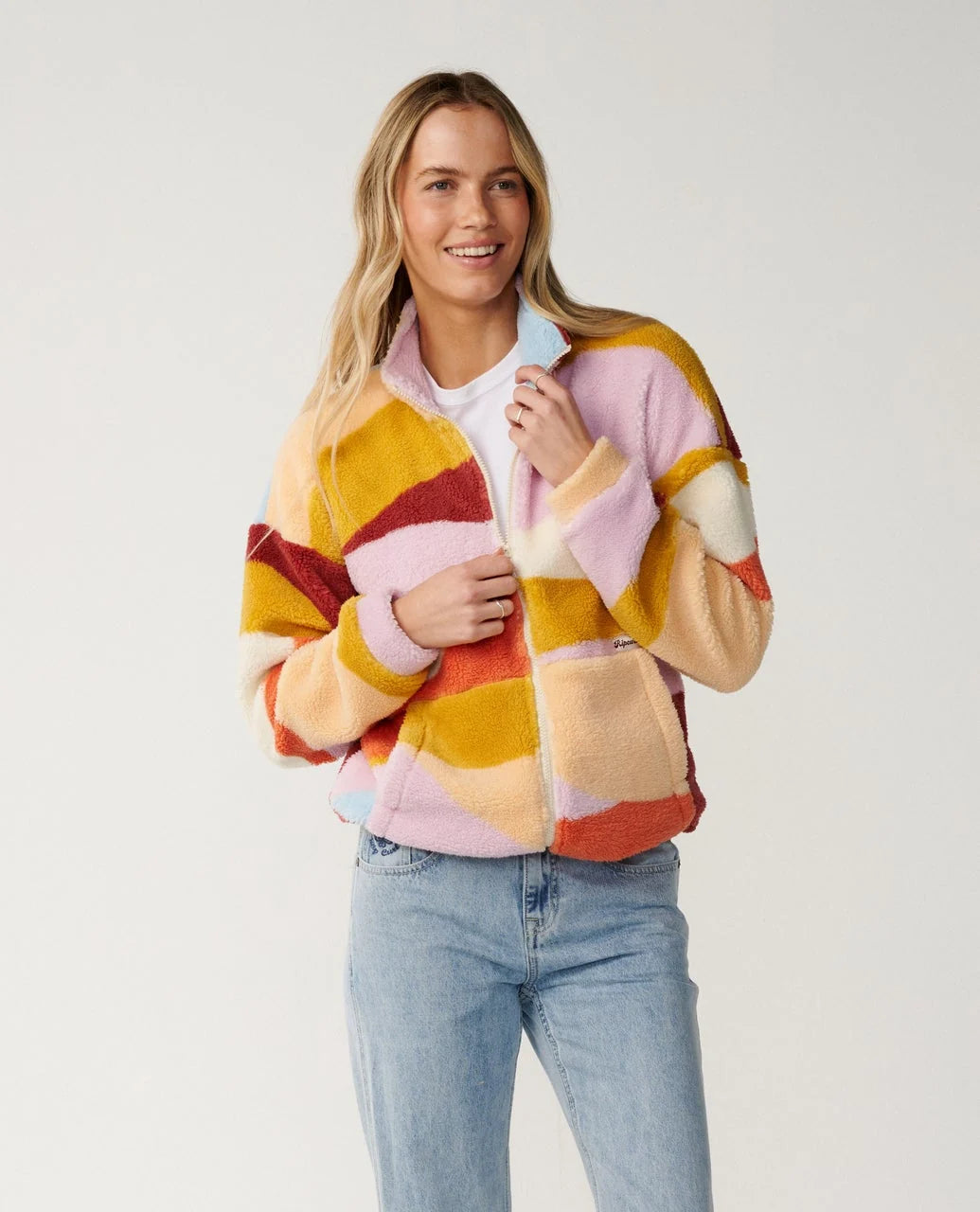 Rip Curl Retro Swell Zip Through Polar Fleece