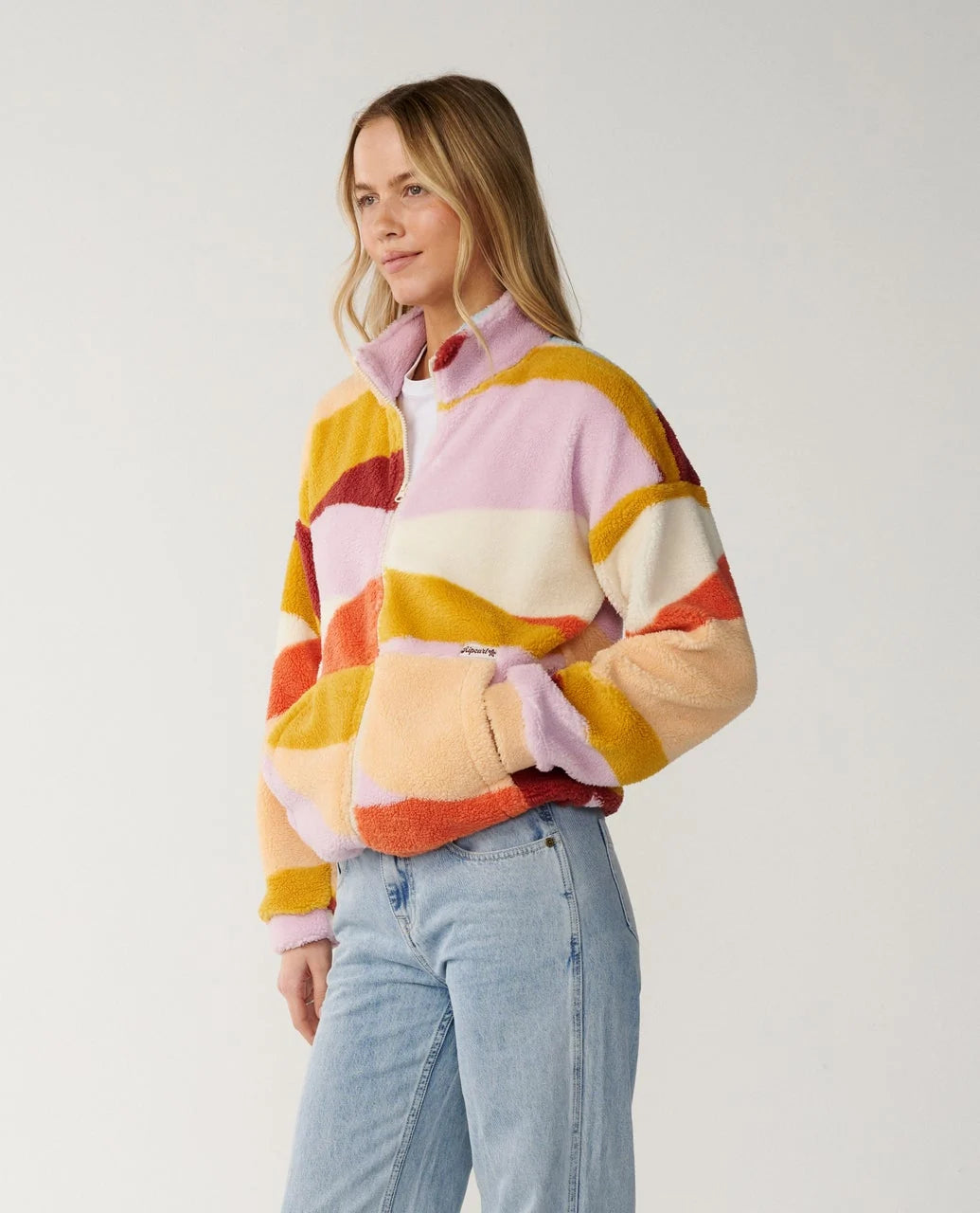 Rip Curl Retro Swell Zip Through Polar Fleece