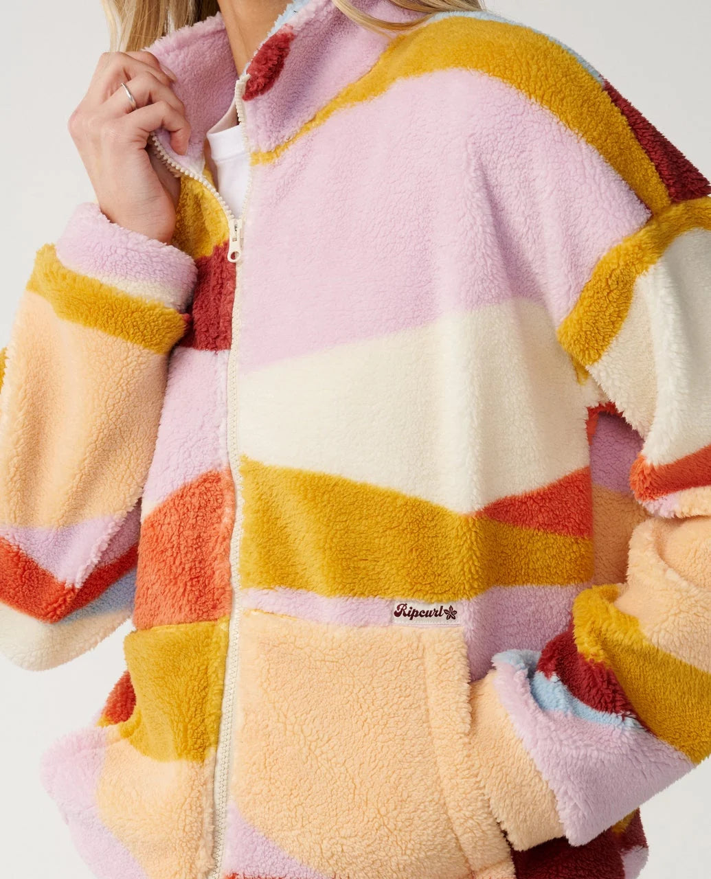 Rip Curl Retro Swell Zip Through Polar Fleece