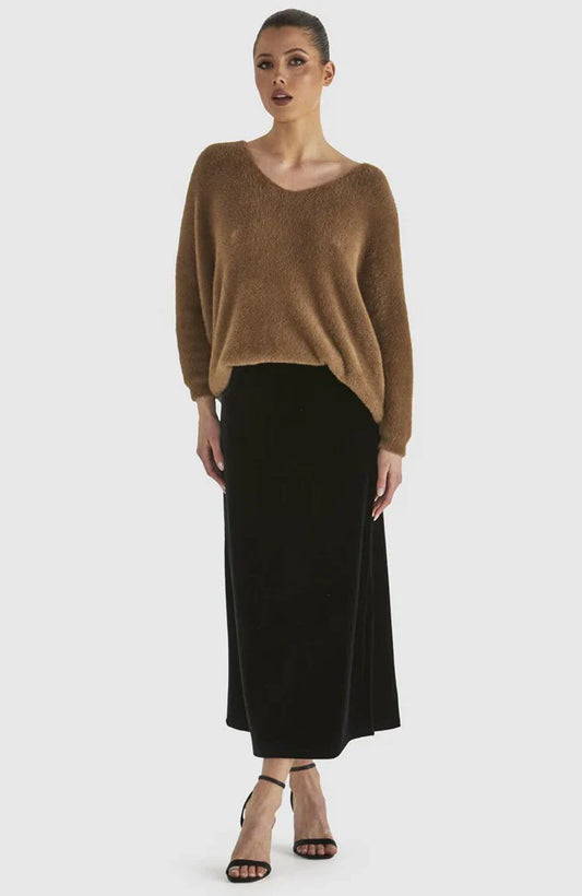 Fate + Becker Mustang Sally Velvet Skirt