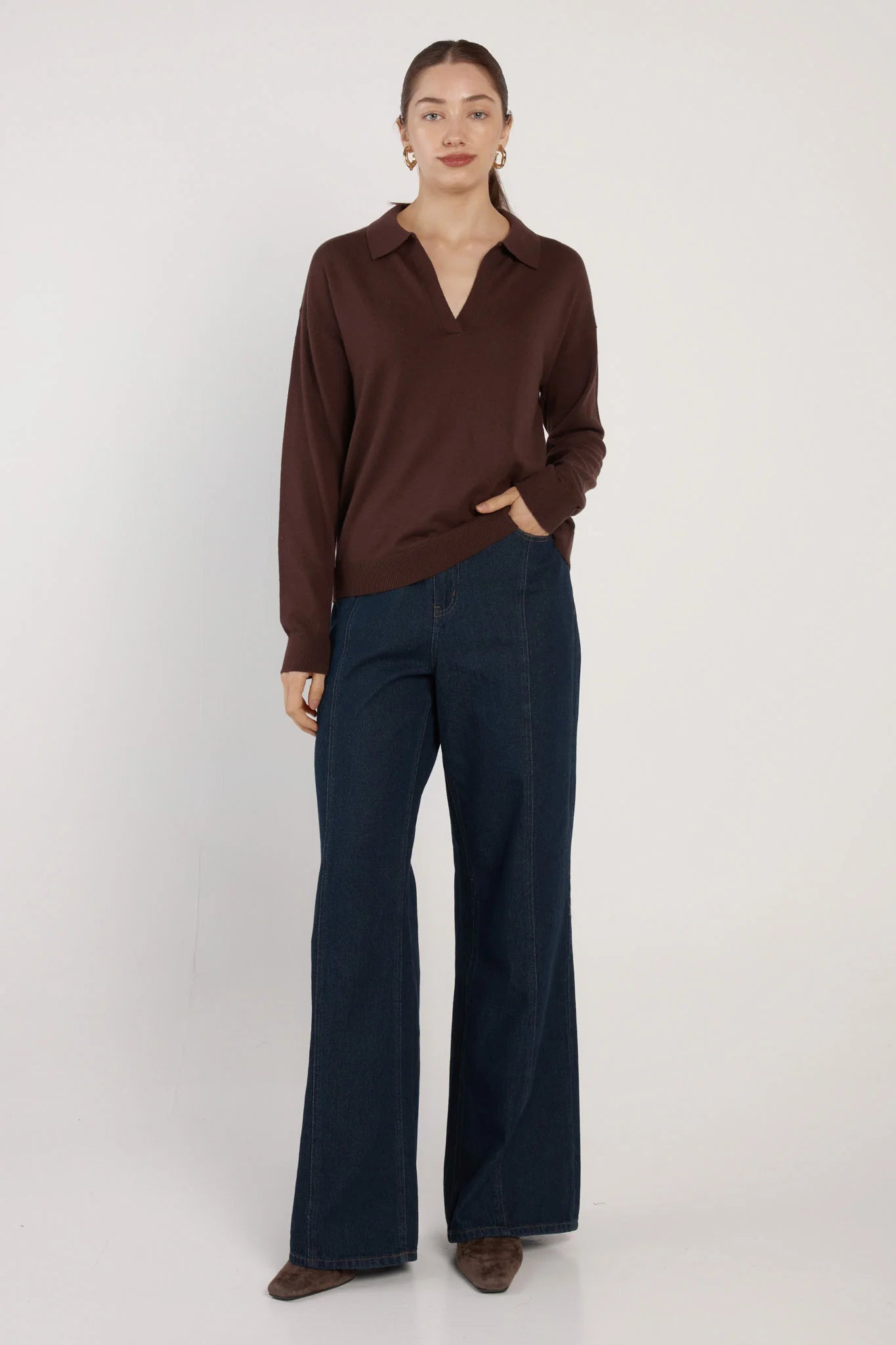 Fate + Becker  Solenne Polo Knit