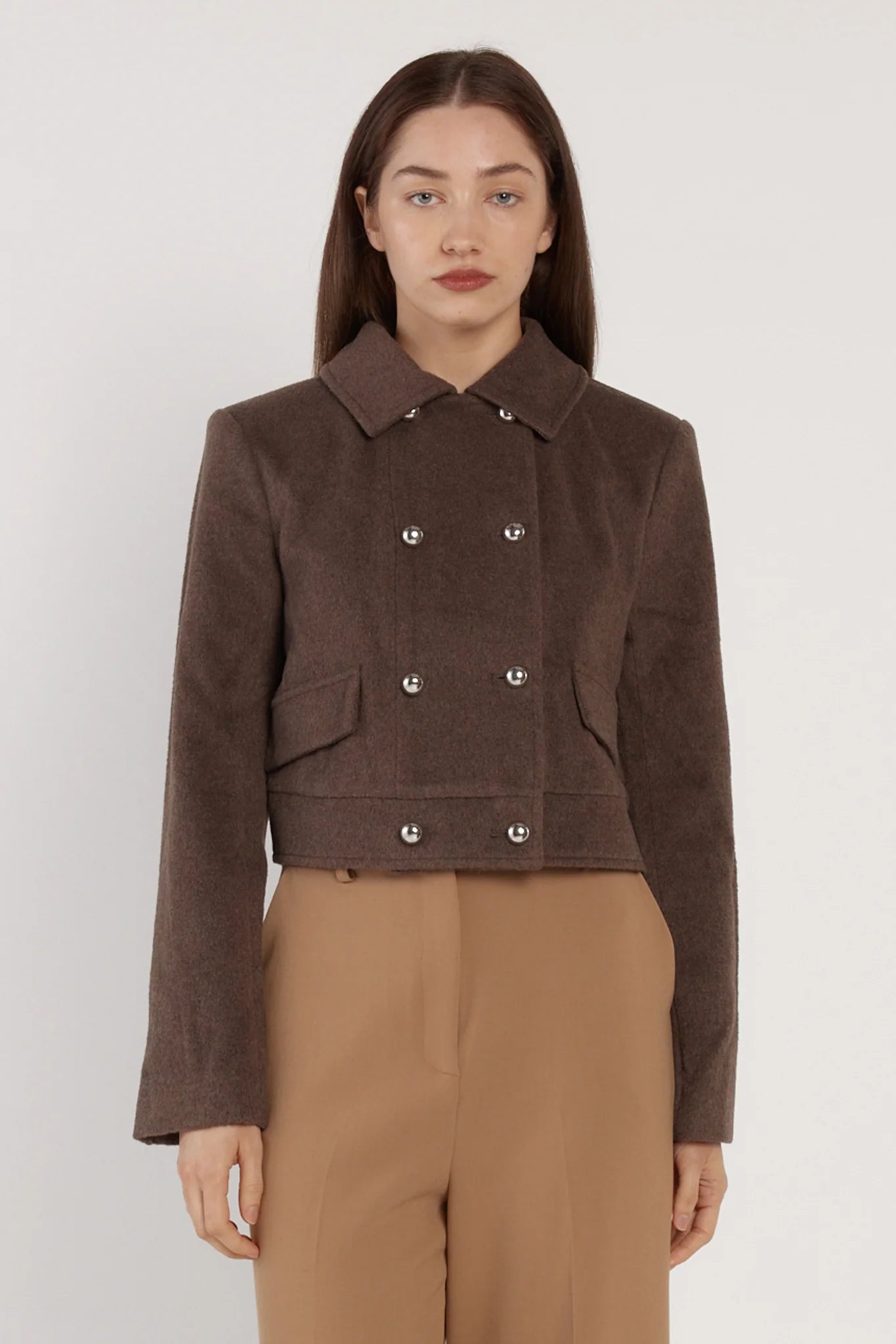 Fate + Becker Wool Blend Crop Jacket