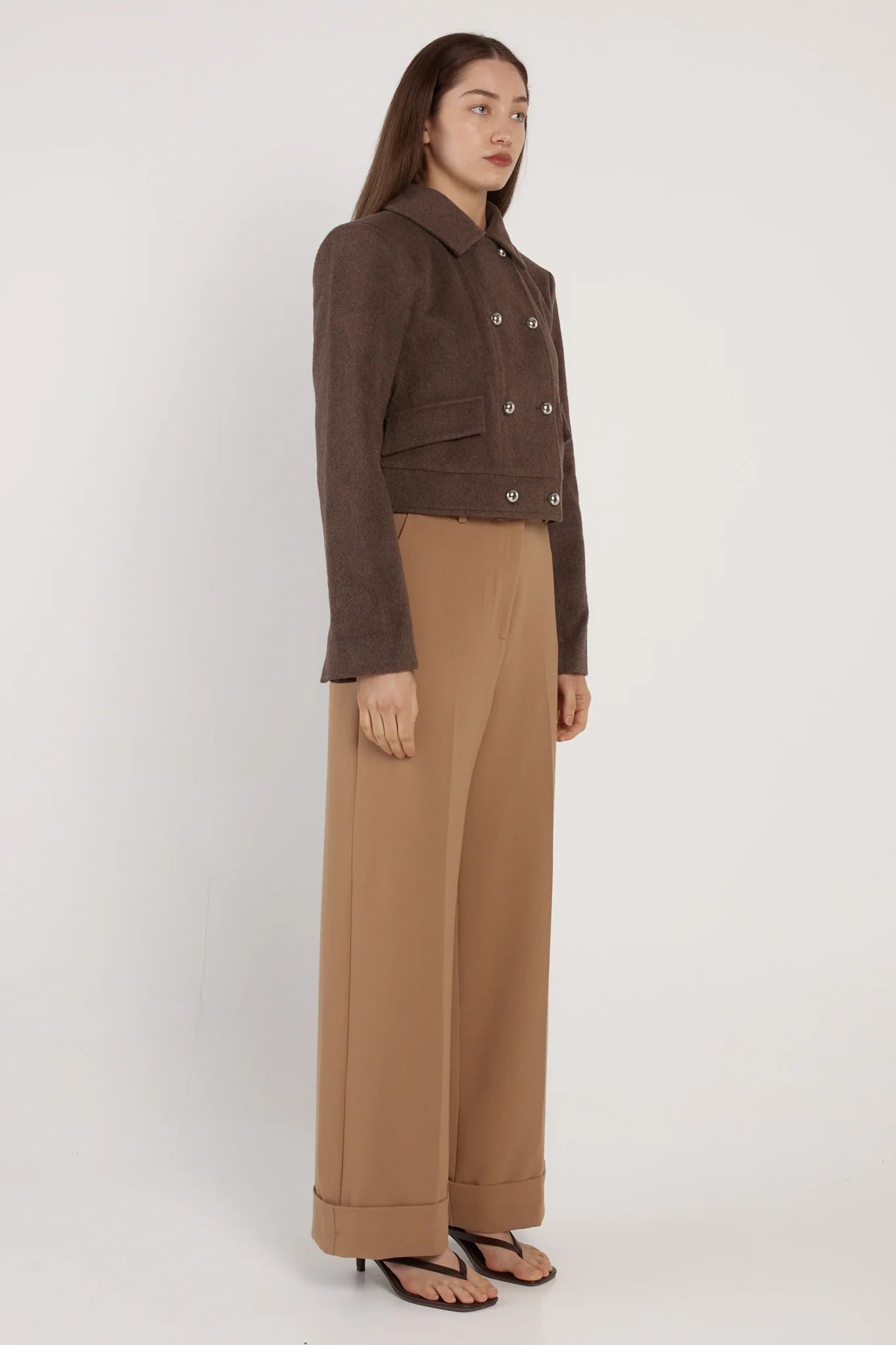 Fate + Becker Wool Blend Crop Jacket