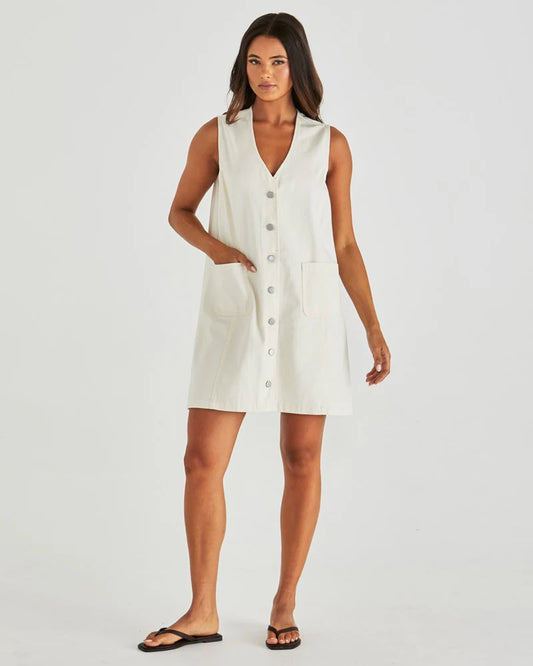 SASS Sabine Denim Vest Dress