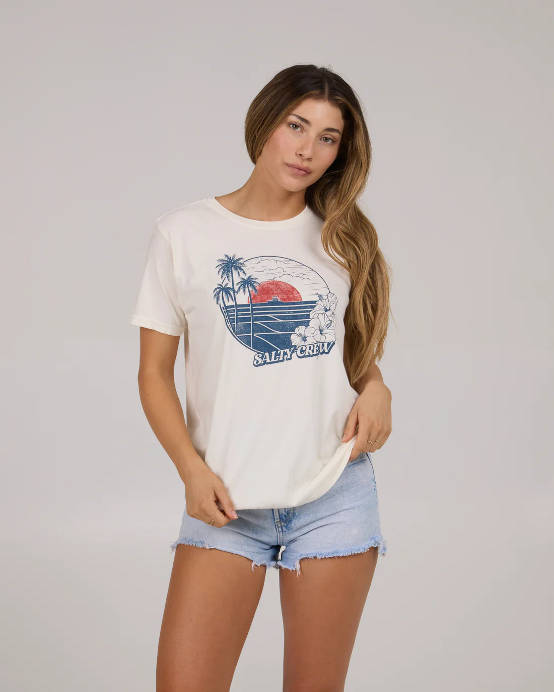 Salty Crew Beach Scene B F Tee