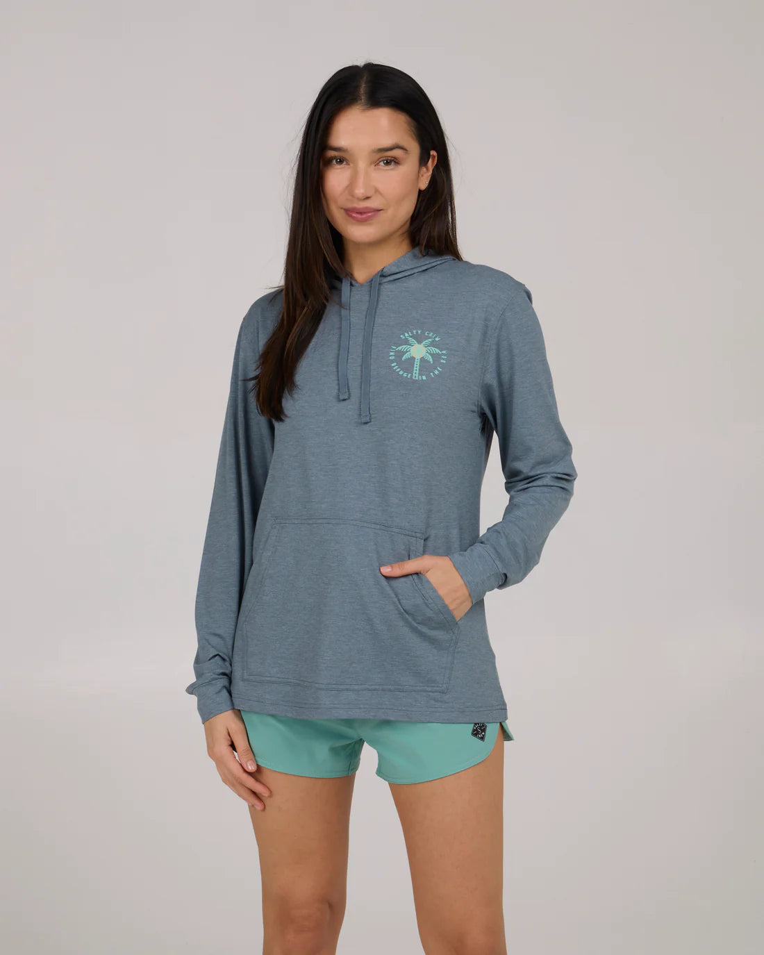 Salty Crew Queen Palm Tech Hoody Womens