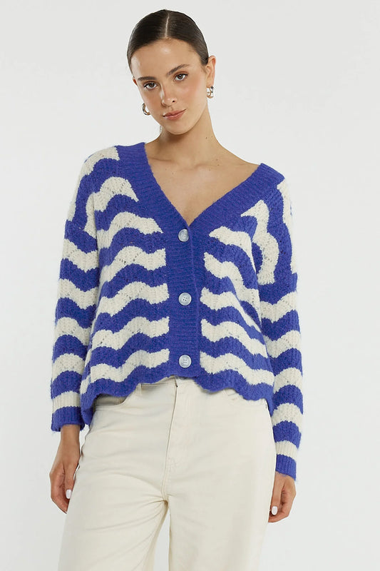 SASS Etta Wavy Stripe Cardi