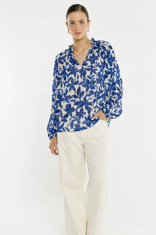 SASS Willow Tie Front Blouse