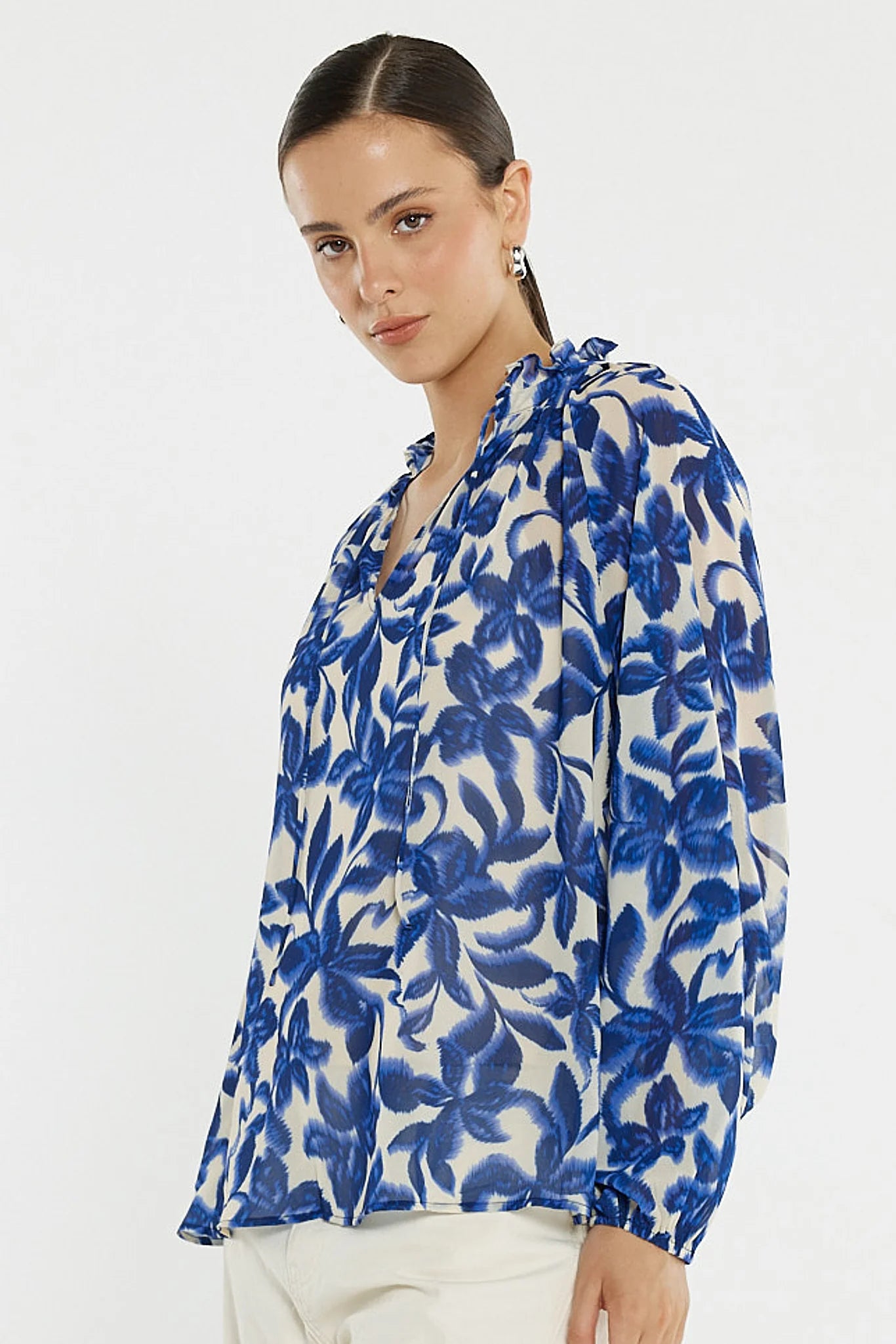 SASS Willow Tie Front Blouse