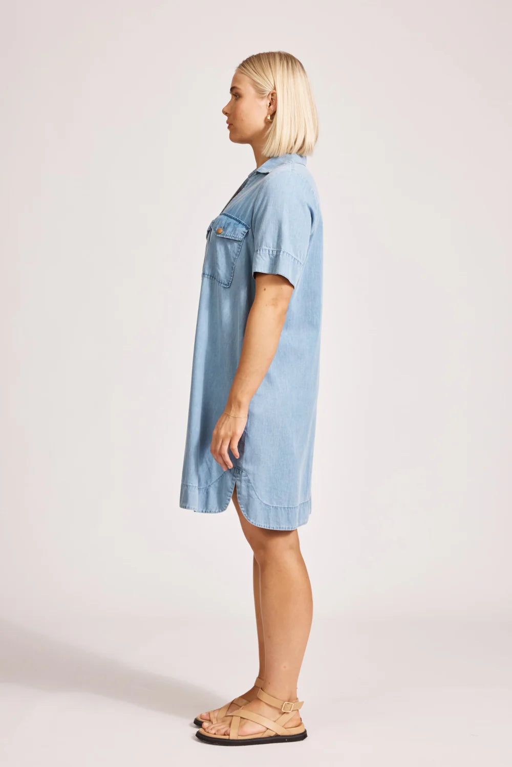 Eb & Ive Melenia Denim Shirt Dress
