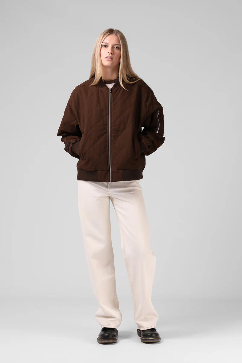 RPM Quilted Bomber Jacket